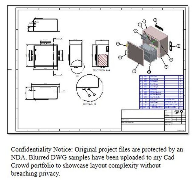 Sheet Metal Solar Battery Enclosure Design – image 4 of 6