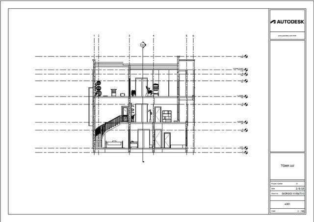 3D model of Modern 3-Story Residence: Full BIM Model & Architectural Sheet Set
