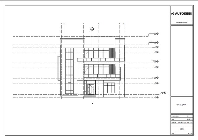 3D model of Modern 3-Story Residence: Full BIM Model & Architectural Sheet Set