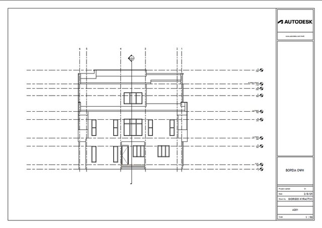 3D model of Modern 3-Story Residence: Full BIM Model & Architectural Sheet Set
