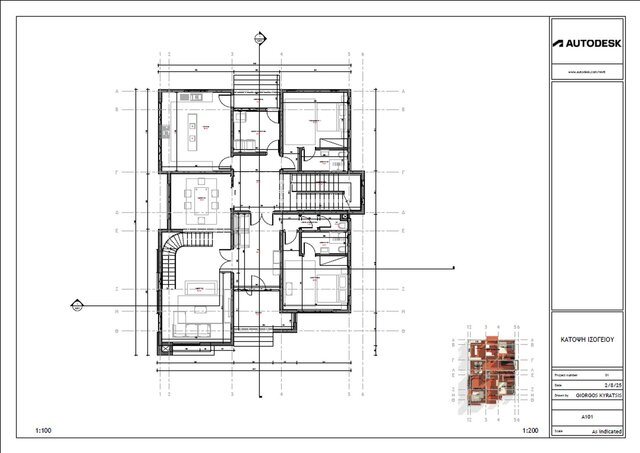 3D model of Modern 3-Story Residence: Full BIM Model & Architectural Sheet Set