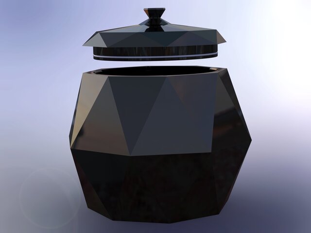 Geometric Memorial Urn Design – image 4 of 9