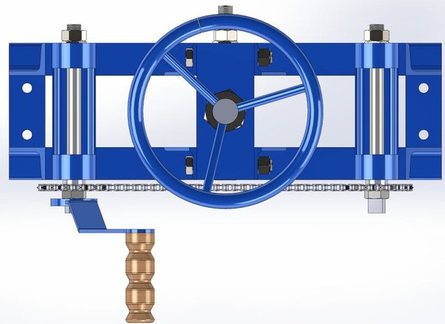 3D model of CAD Design of Manual Tube Bender