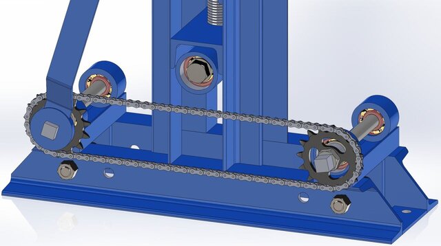 3D model of CAD Design of Manual Tube Bender