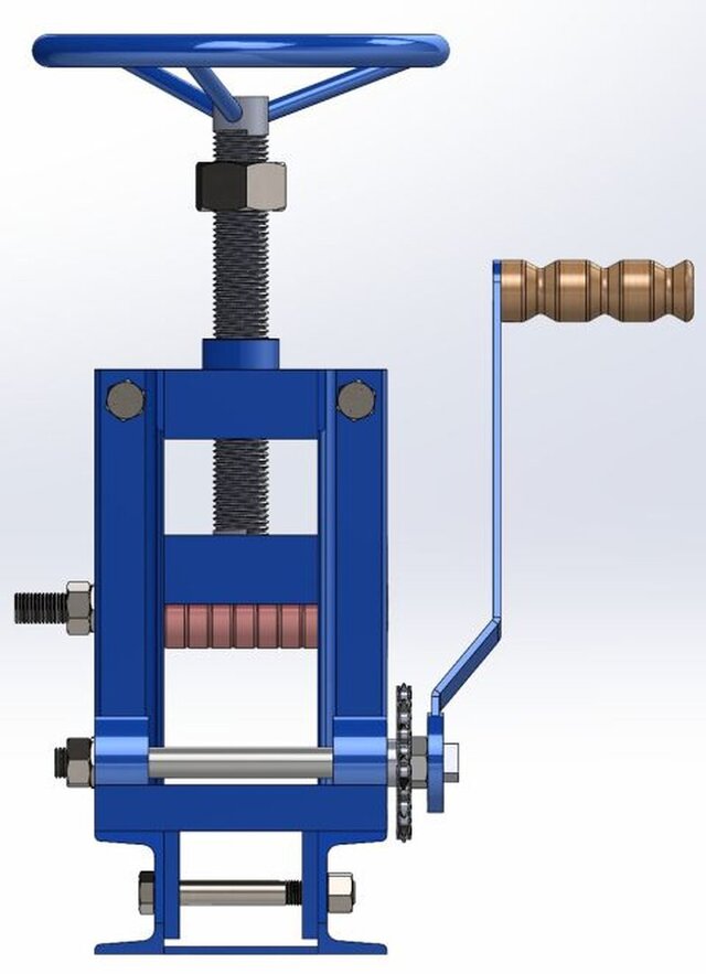 3D model of CAD Design of Manual Tube Bender