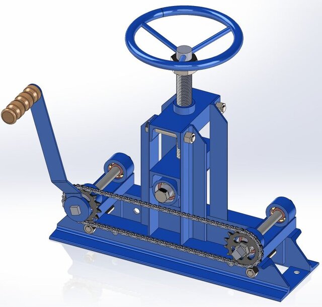 3D model of CAD Design of Manual Tube Bender
