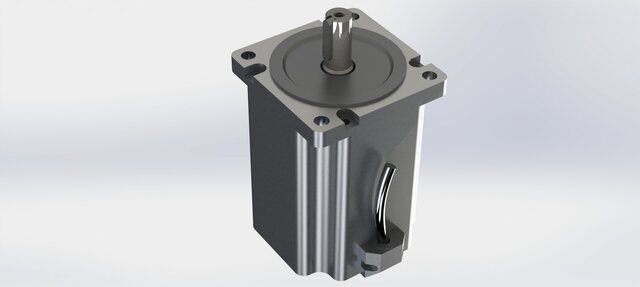 3D model of Nema 34 stepper-motor