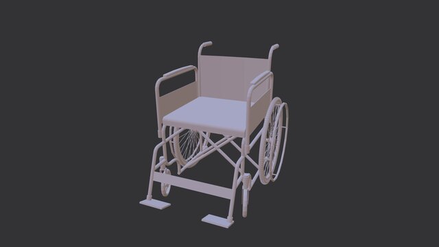 3D model of Parametric Wheelchair Assembly SolidWorks 3D Model (.STEP Included)