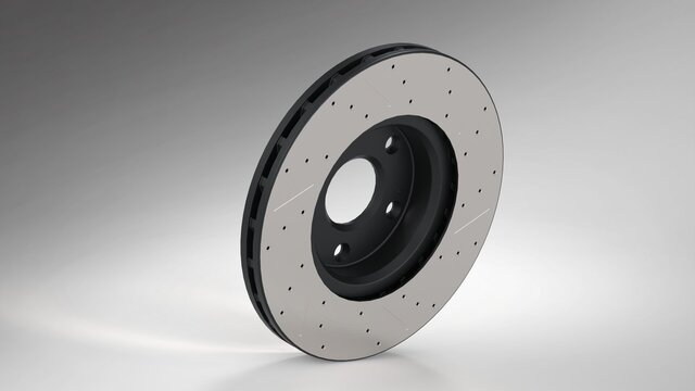 Cross Drilled Brake Rotor