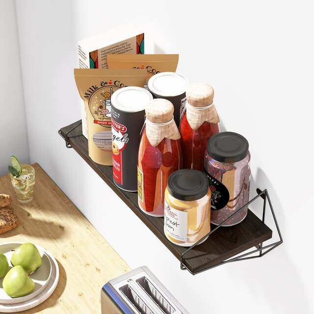 3D model of visualize wall shelves, storage units, and cabinets in 3D