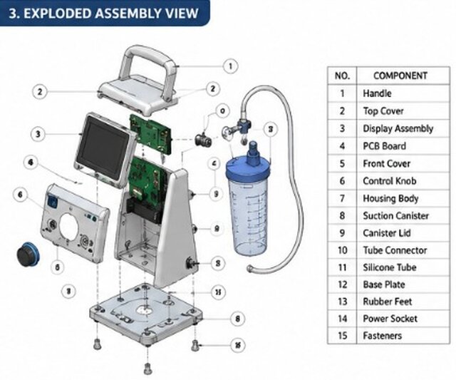 3D model of Medical Device Assembly | SolidWorks | 3D CAD Design | Production Ready