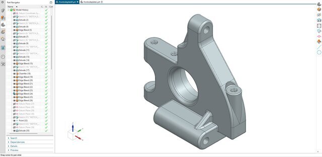 3D model of 05. Front Side Plate