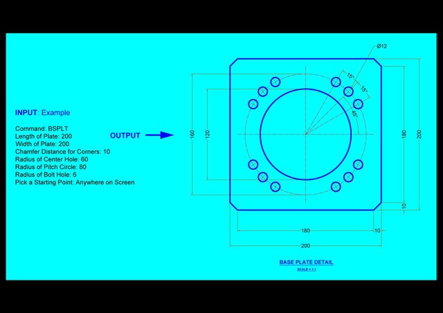 Automatic Base Plate Drawing