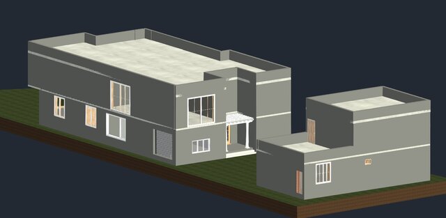 3D model of Modern Coastal Beach House – 3D Revit Model