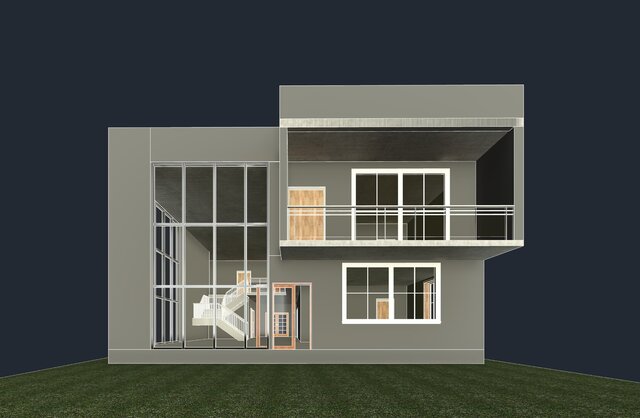 3D model of Modern Coastal Beach House – 3D Revit Model