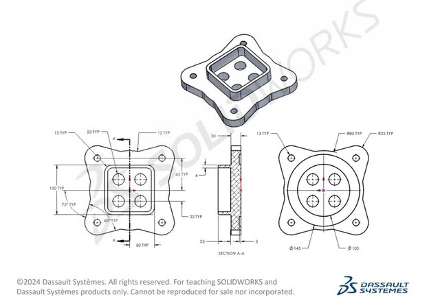 3D model of practice exercise for the cswa exam
