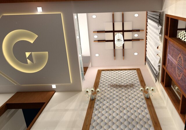 3D model of client likith and other  front elevation and interior works design