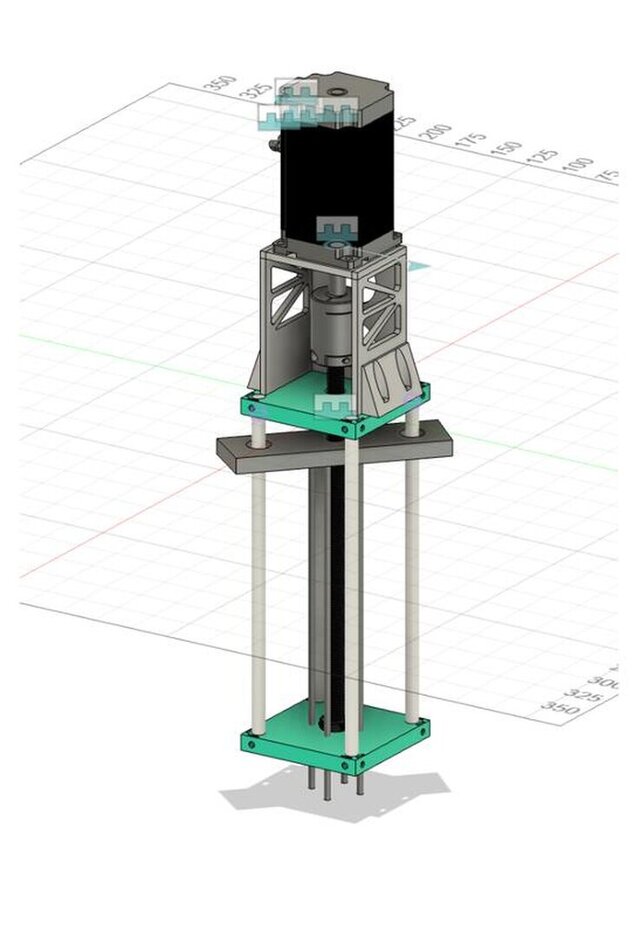 3D model of lead-bellows-pump (Low cost ventilator)