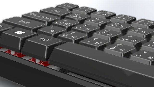Bilingual Compact Mechanical Keyboard – SolidWorks Product Design – image 2 of 5