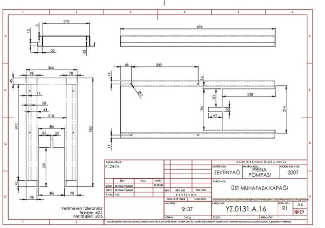 Industrial Piston Pump | SolidWorks, GD&T & Manufacturing Design – image 12 of 12