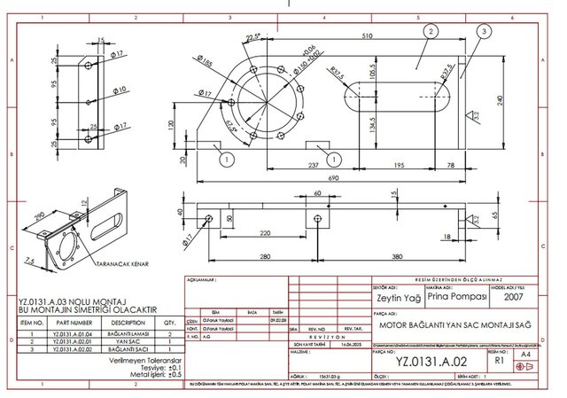 Industrial Piston Pump | SolidWorks, GD&T & Manufacturing Design – image 6 of 12