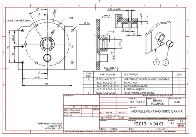 Industrial Piston Pump | SolidWorks, GD&T & Manufacturing Design – image 3 of 12