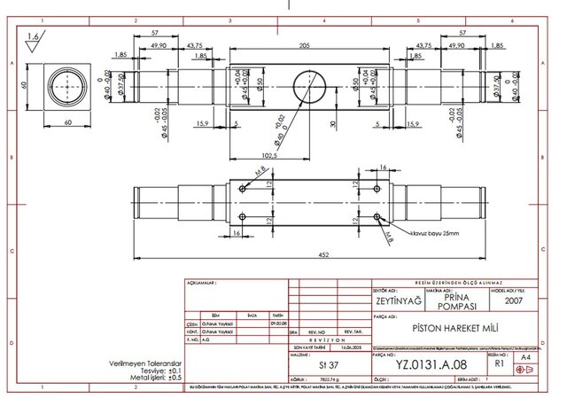 Industrial Piston Pump | SolidWorks, GD&T & Manufacturing Design – image 10 of 12