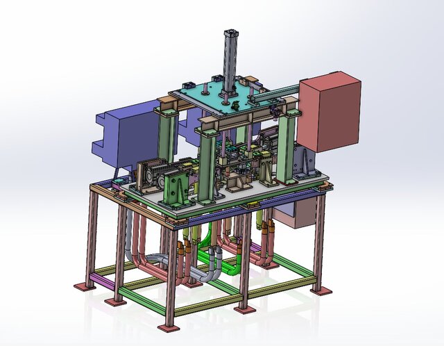 3D model of Auto Spot Welding Machine DOOR COMP
