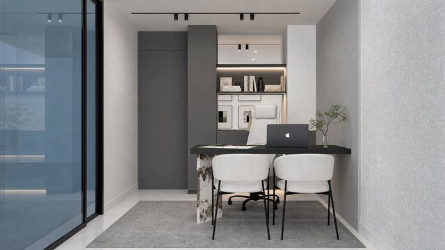 Diseño Interior - Oficina y Baño de Visita – image 3 of 4
