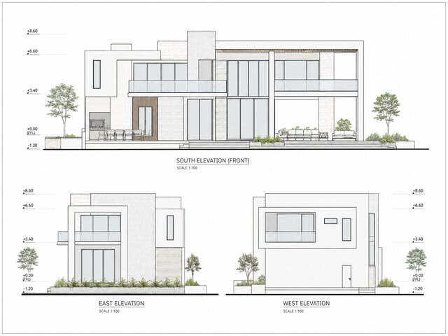 3D model of modern villa