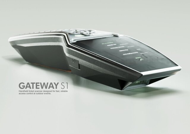 3D model of Gateway S1 Mobile Ticket Scanner