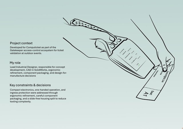 3D model of Gateway S1 Mobile Ticket Scanner