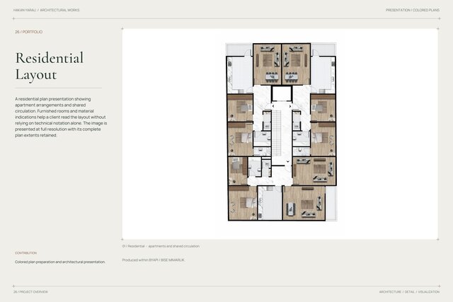 Residential Layout | Colored Plan Presentation – image 1 of 2