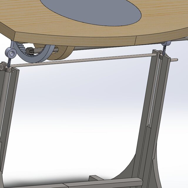 3D model of Height & Angle Adjustable Ergonomic Desk