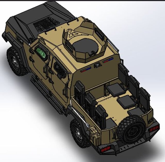 Conceptual Reinforced Vehicle Platform – Structural & Fabrication Design