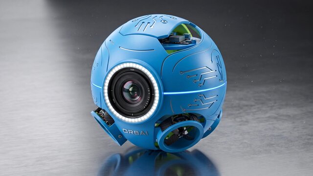 3D model of ORBAI Spherical Drone – CAD Design & 3D Renders