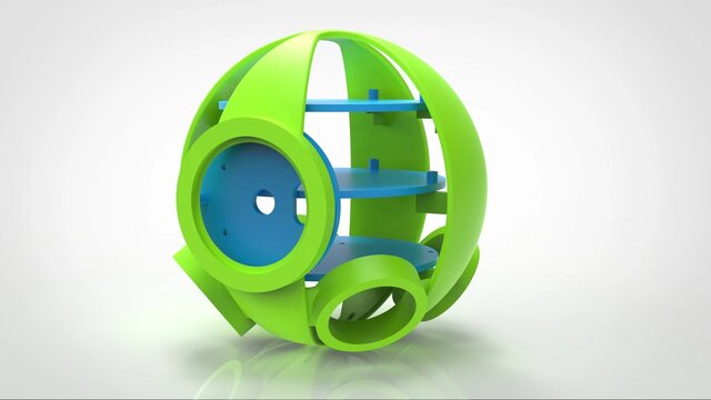 3D model of ORBAI Spherical Drone – CAD Design & 3D Renders