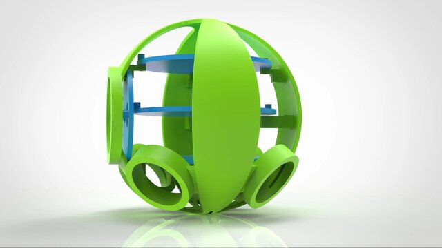 3D model of ORBAI Spherical Drone – CAD Design & 3D Renders