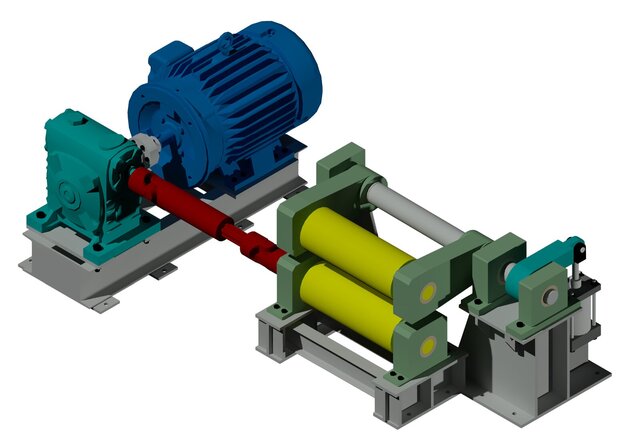 3D model of Pull Out Pinch Roll 3D Modeling