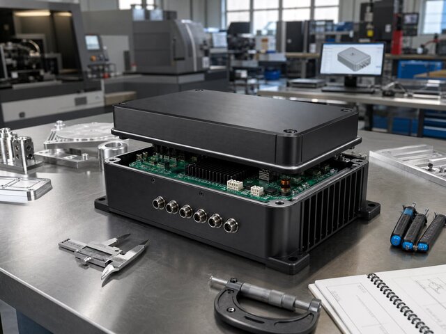 Industrial CNC Aluminum Electronics Enclosure Design for IP65 Outdoor Controller