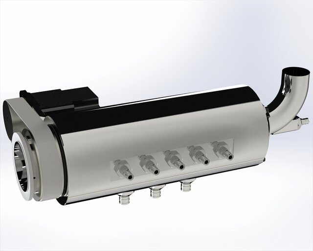3D model of Almond Peeling Machine Cylinder