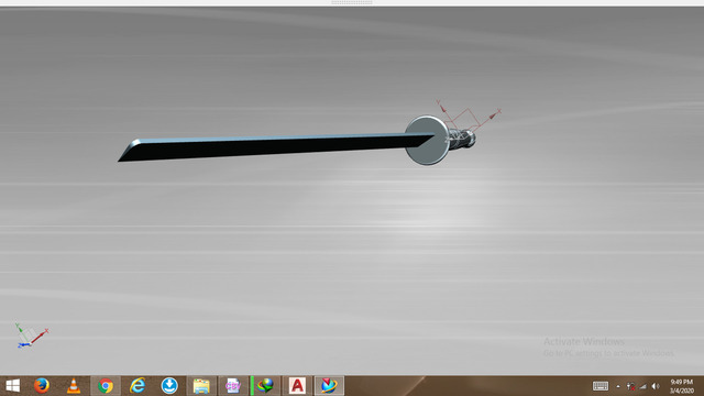 Japanese sword 3D model – image 6 of 7