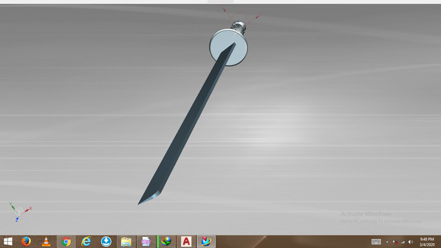Japanese sword 3D model – image 5 of 7