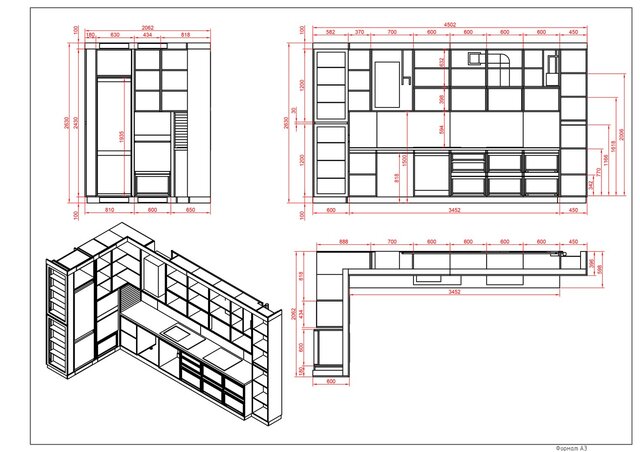 3D model of Furniture design and development of technical drawing
