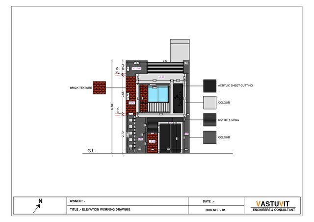 3D model of Modern 3BHK Bungalow Design with 3D