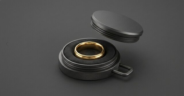 3D model of Ultra-Slim Aluminum Ring Storage Pod