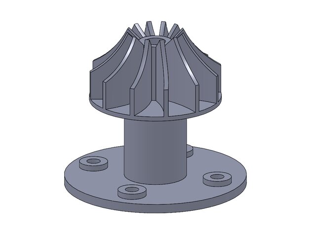3D Modeling and Drafting of a Rotating Wheel Component