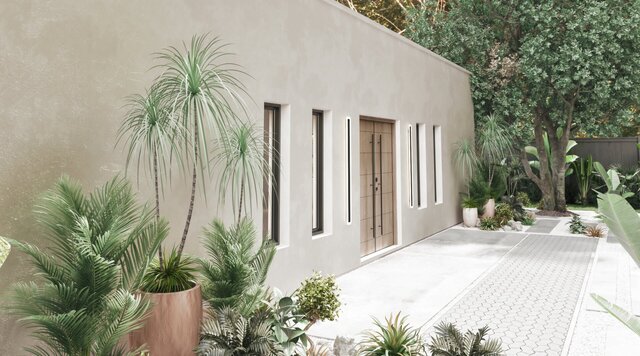3D model of japandi villa