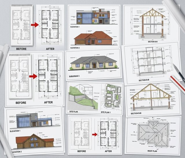Professional architectural floor plans and 2d house designs in autocad – image 3 of 6