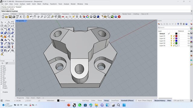 3D model of Precision Mounting Bracket